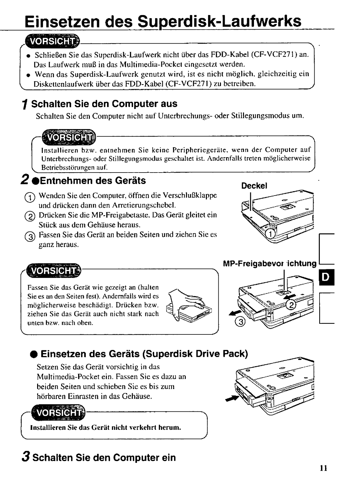 Panasonic CF-VFS271 manual 