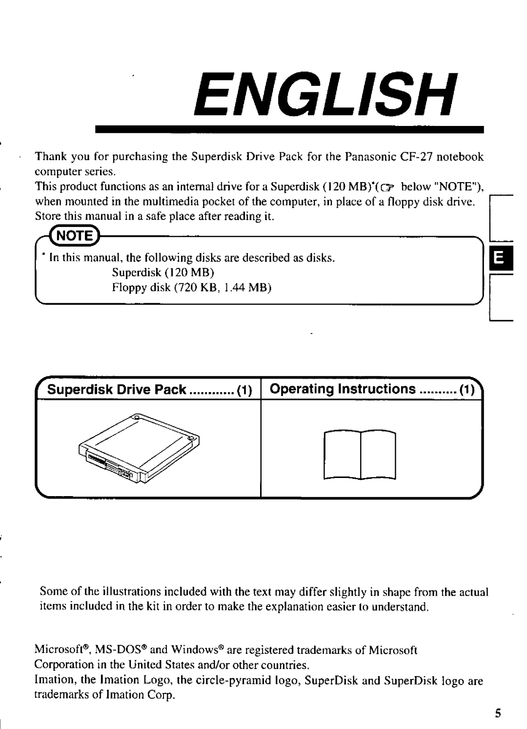 Panasonic CF-VFS271 manual 