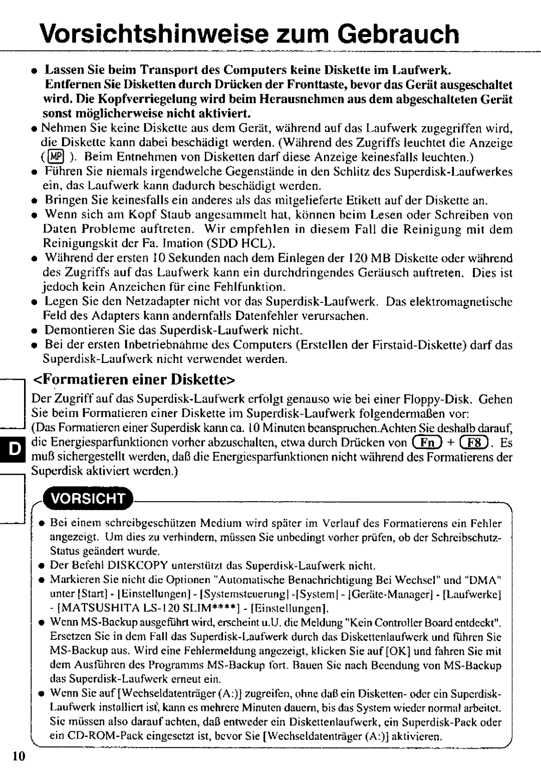 Panasonic CF-VFS712 manual 