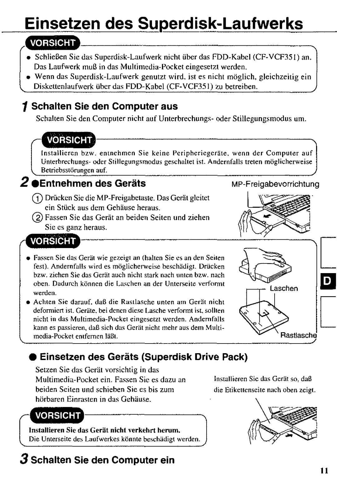 Panasonic CF-VFS712 manual 