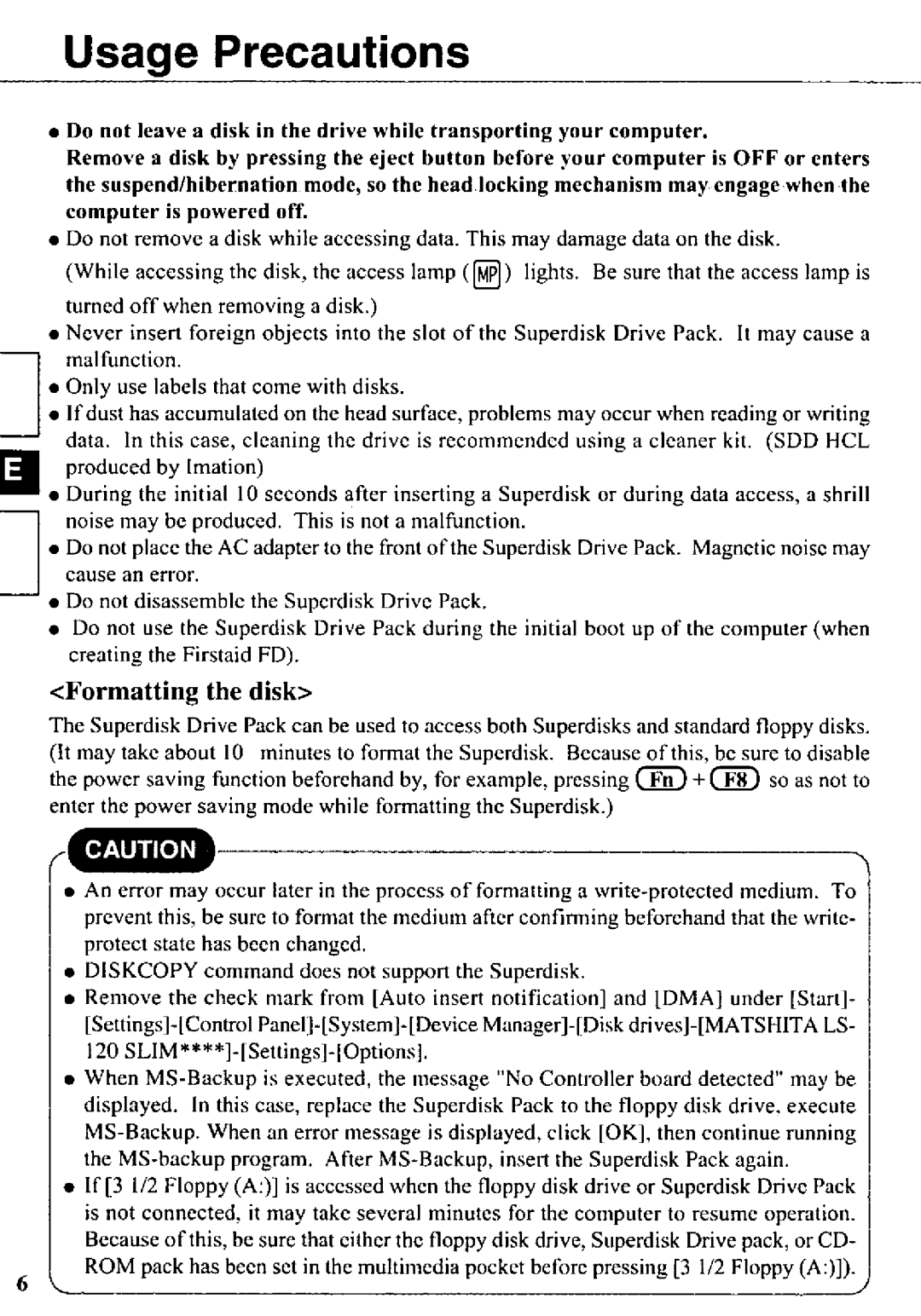 Panasonic CF-VFS712 manual 