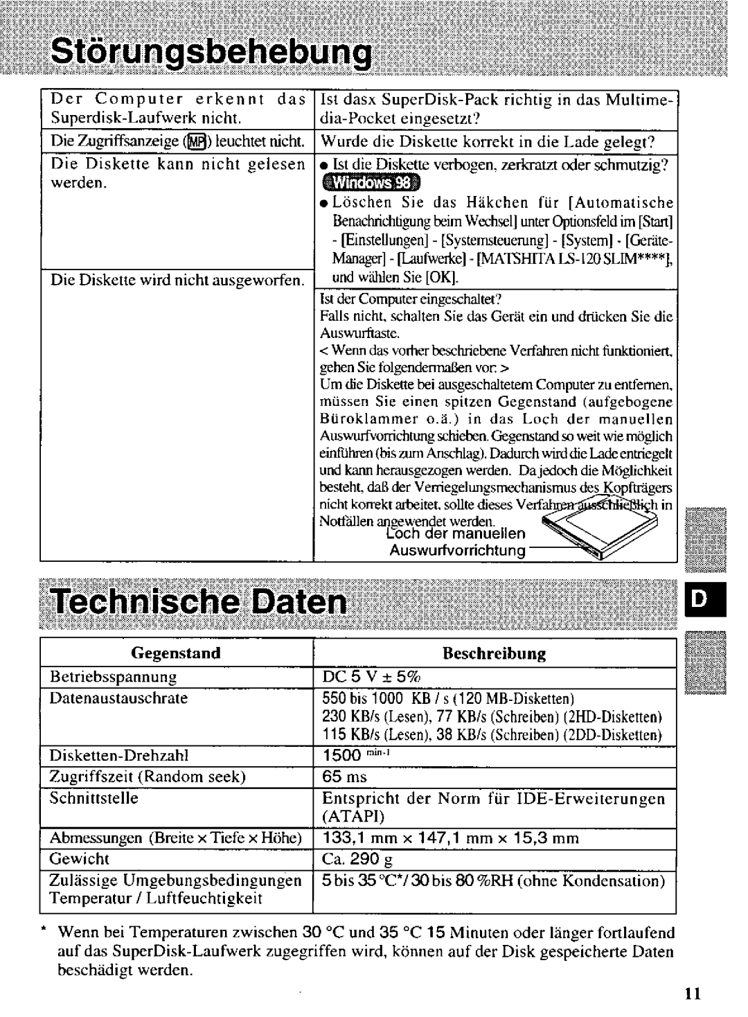 Panasonic CF-VFS721 manual 