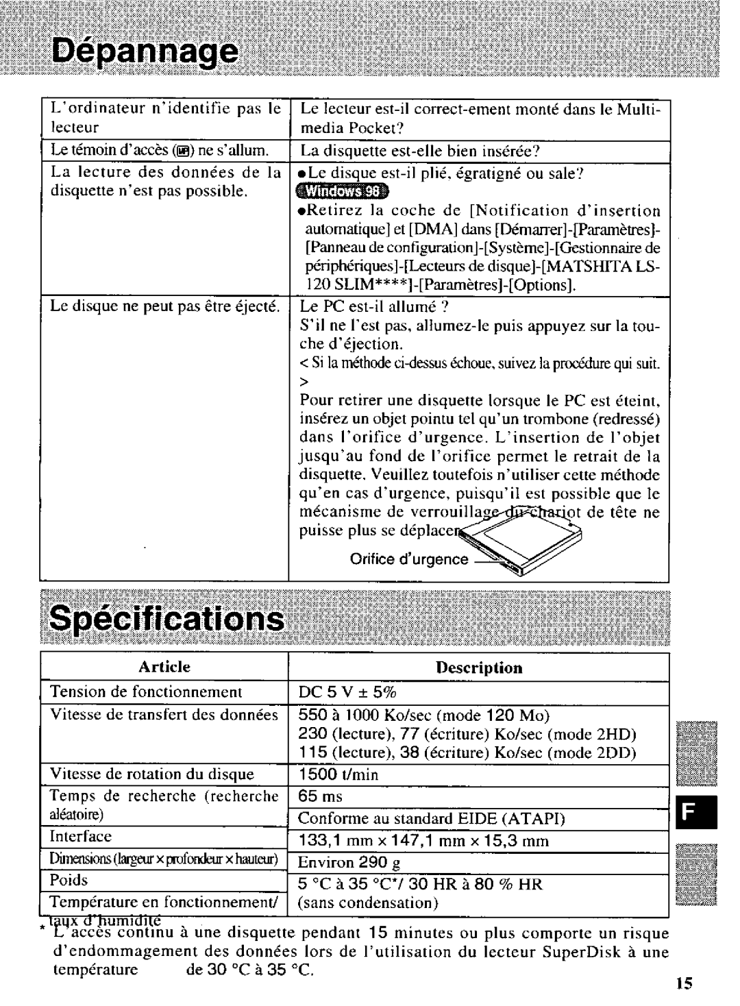 Panasonic CF-VFS721 manual 