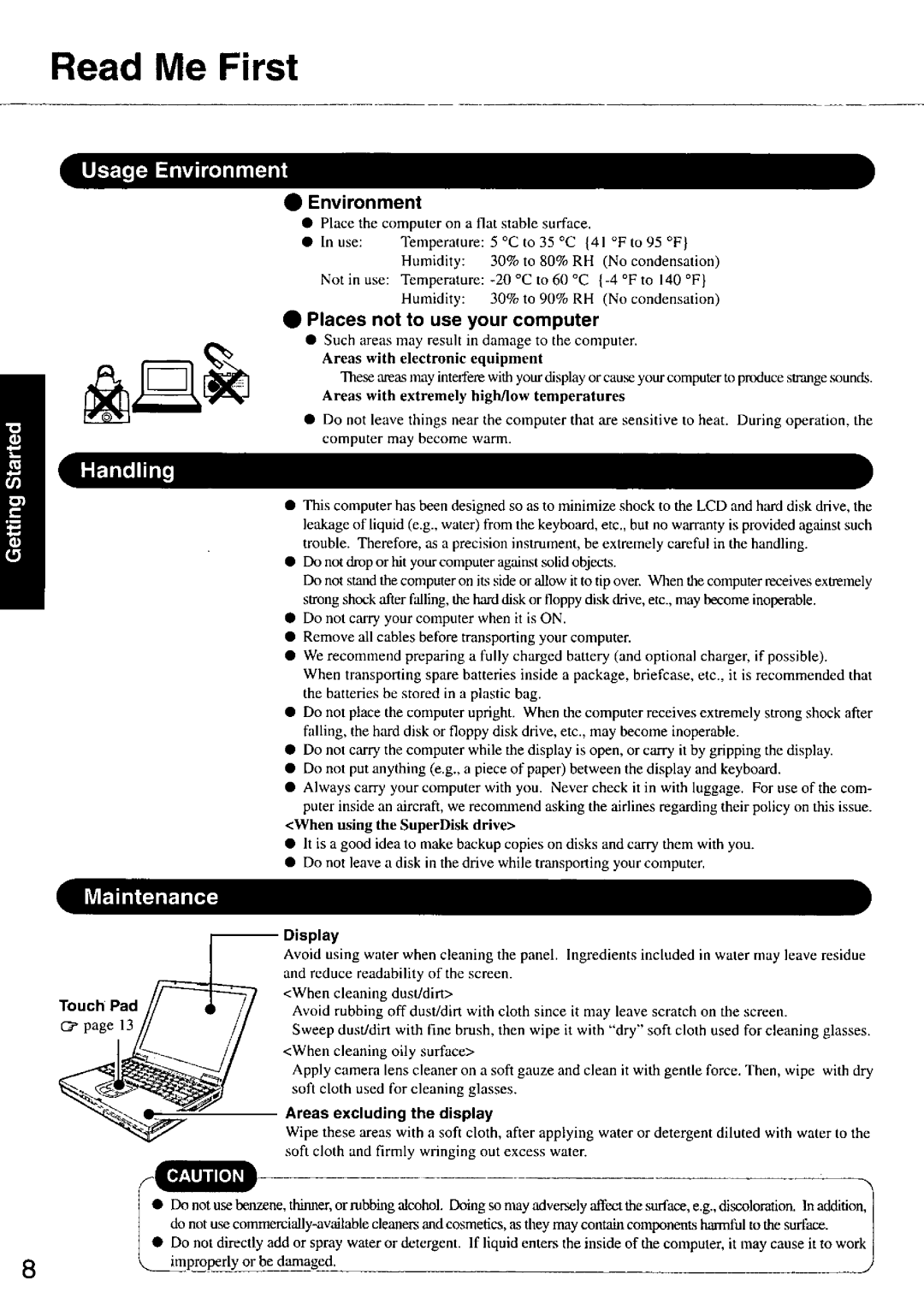 Panasonic CF47 manual 