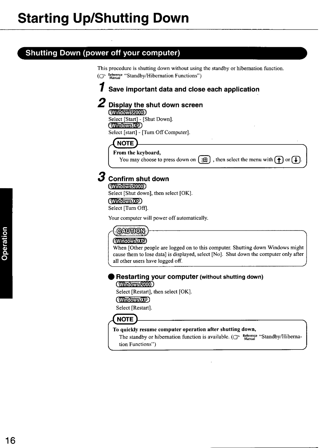 Panasonic CF48 manual 