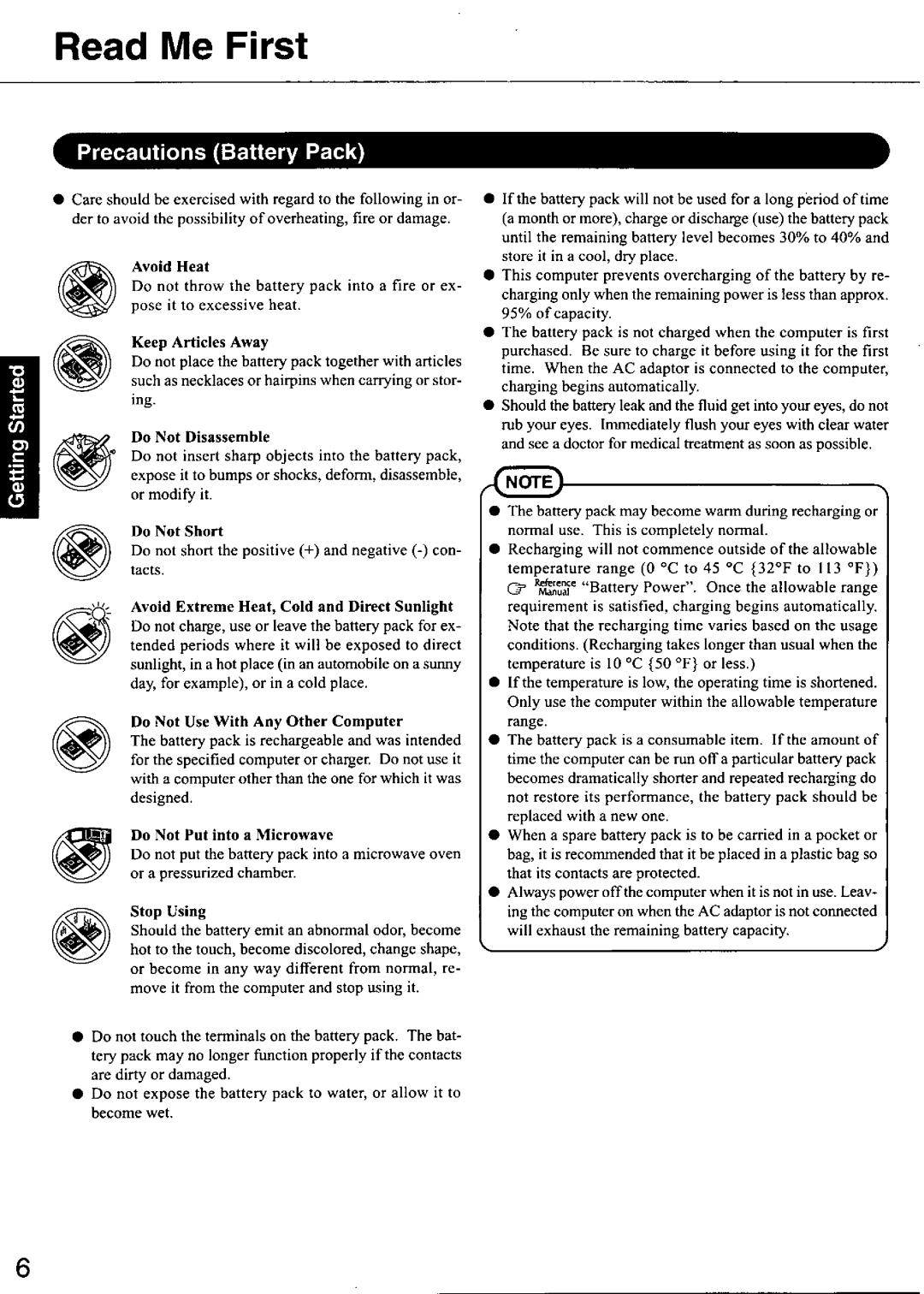 Panasonic CF48 manual 