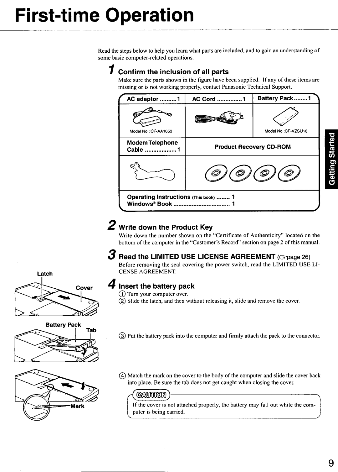 Panasonic CF48 manual 