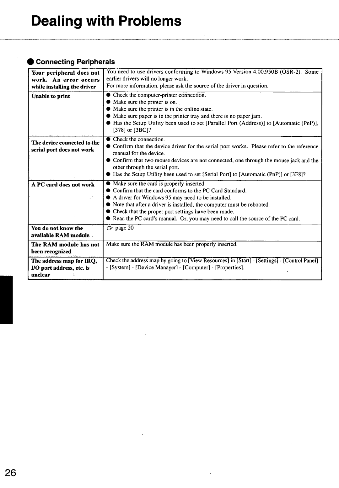 Panasonic CF55 manual 