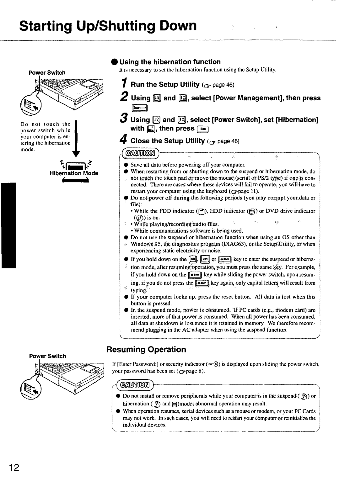 Panasonic CF63 manual 