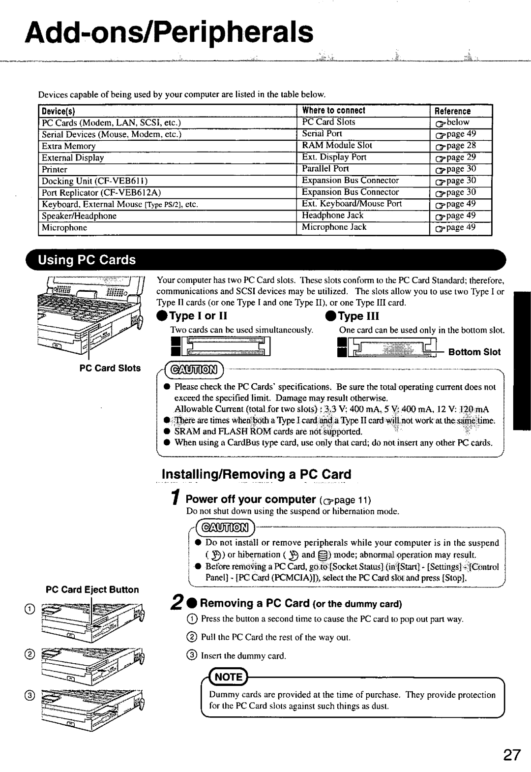 Panasonic CF63 manual 