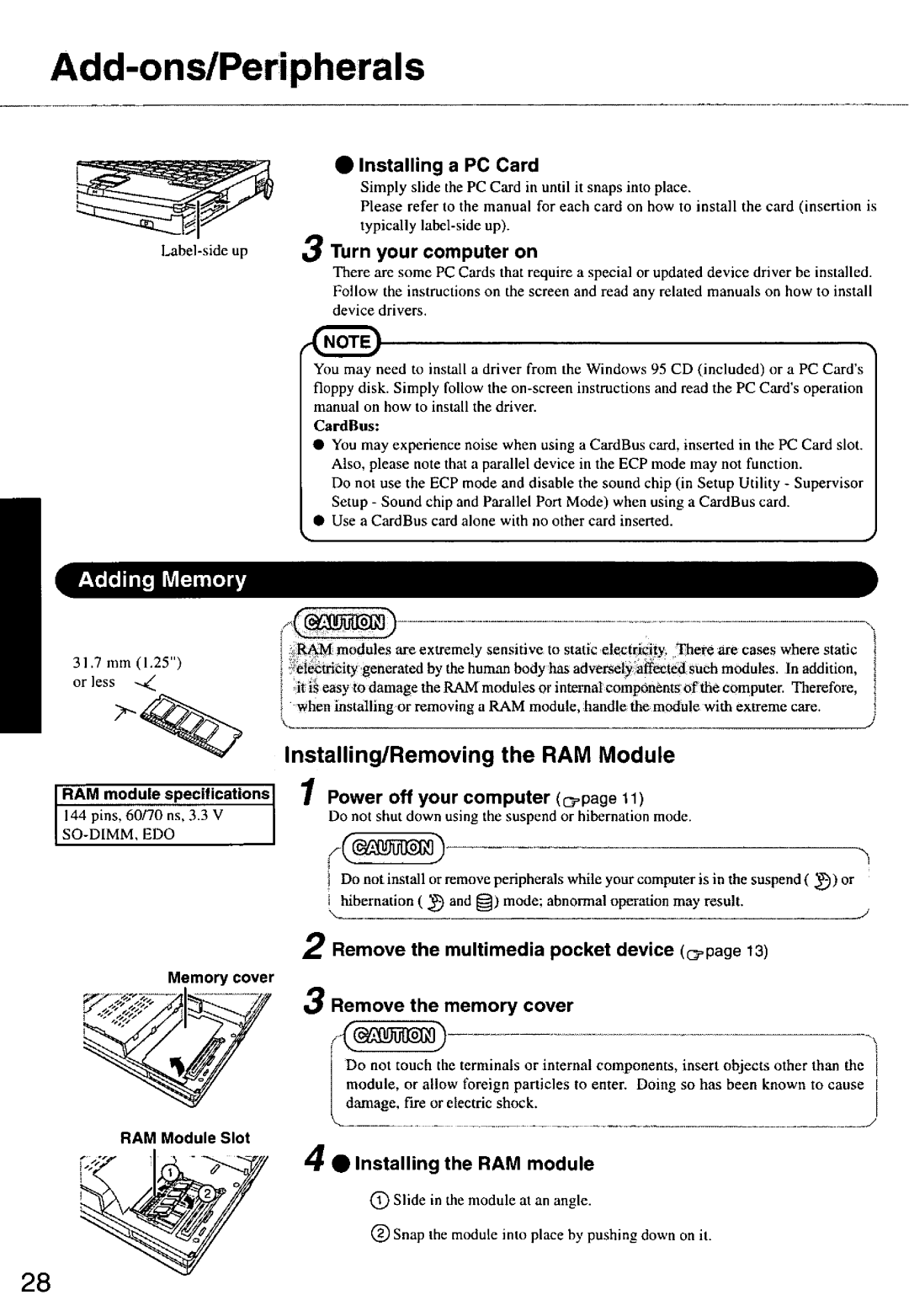 Panasonic CF63 manual 