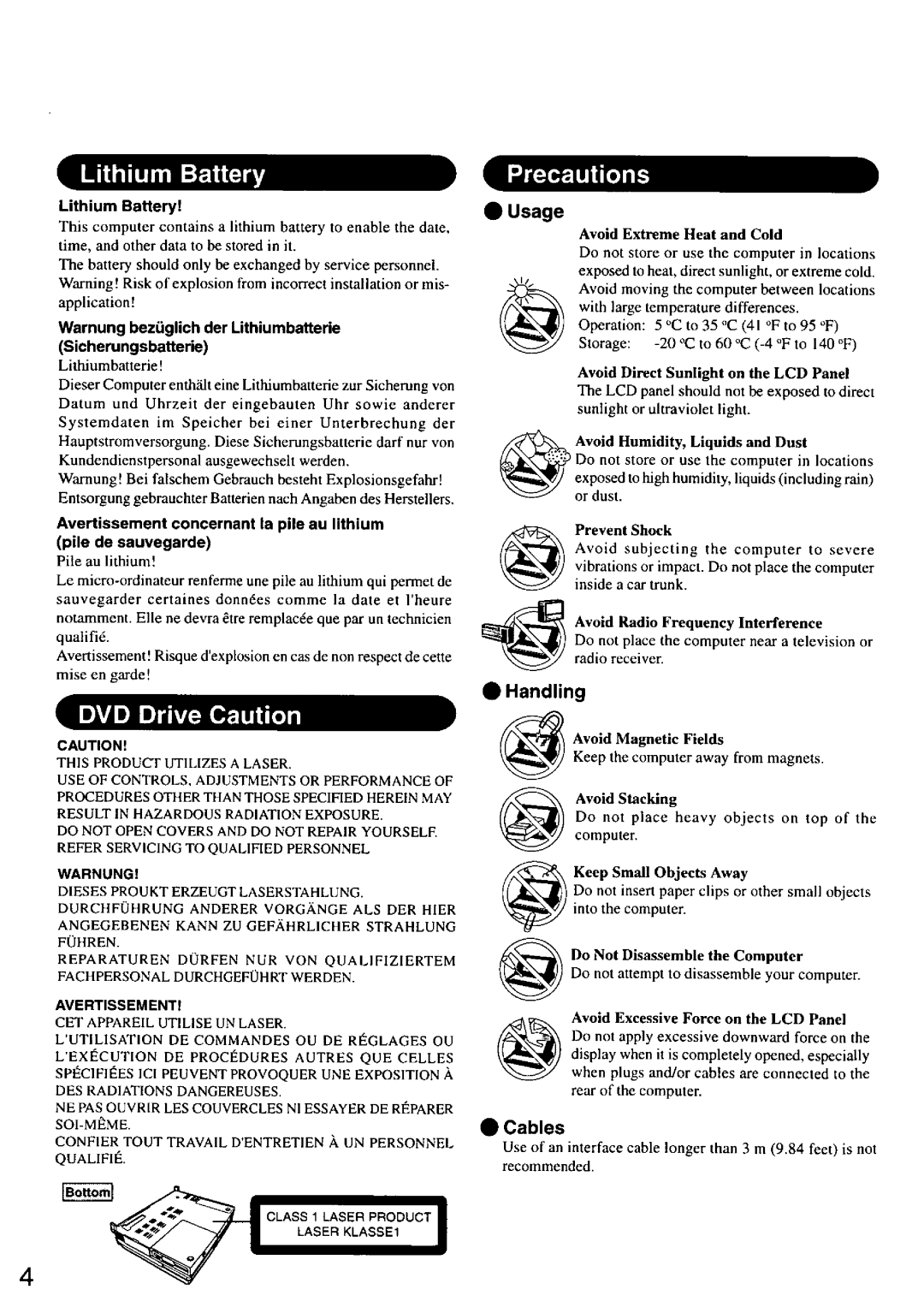 Panasonic CF63 manual 