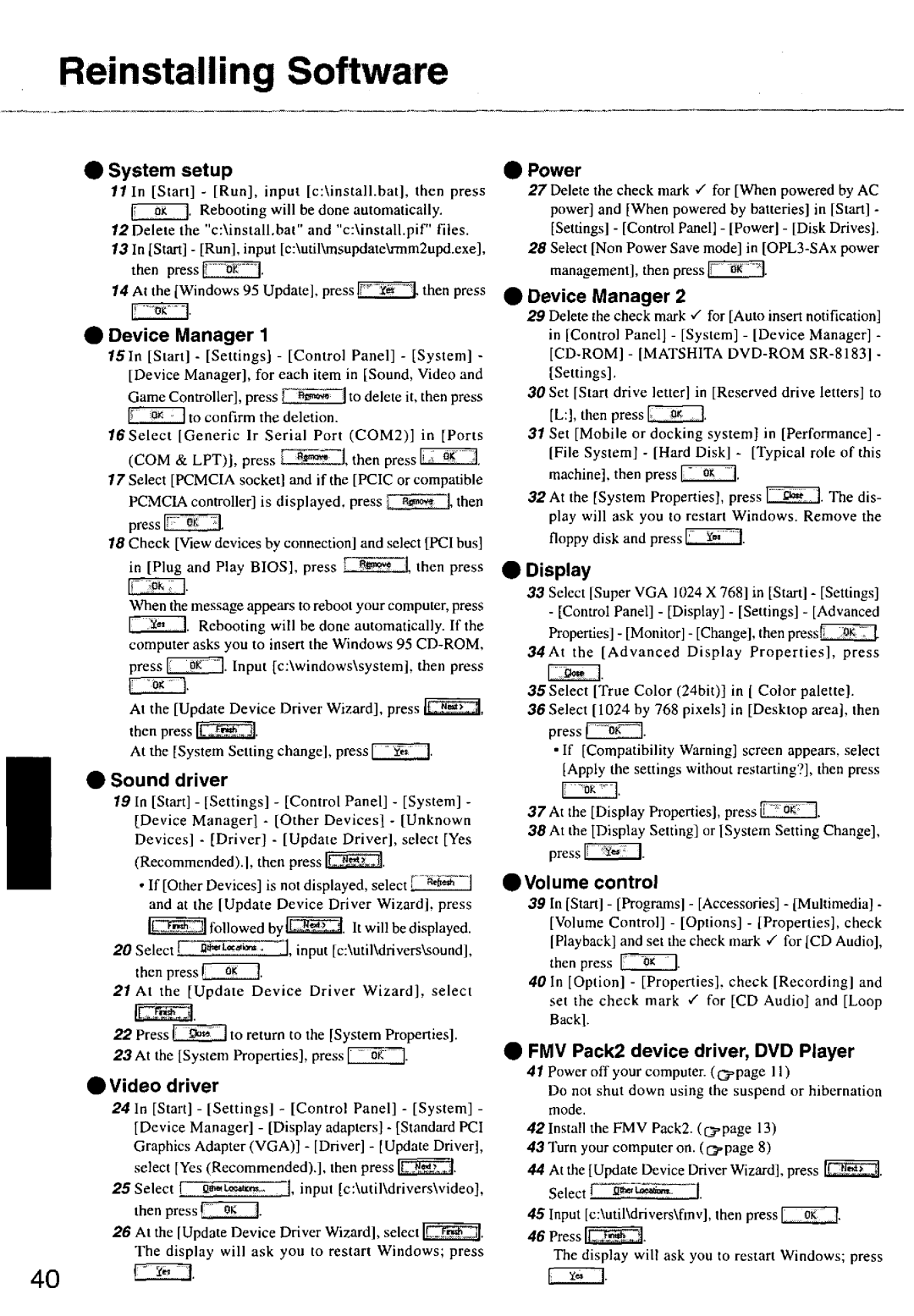 Panasonic CF63 manual 