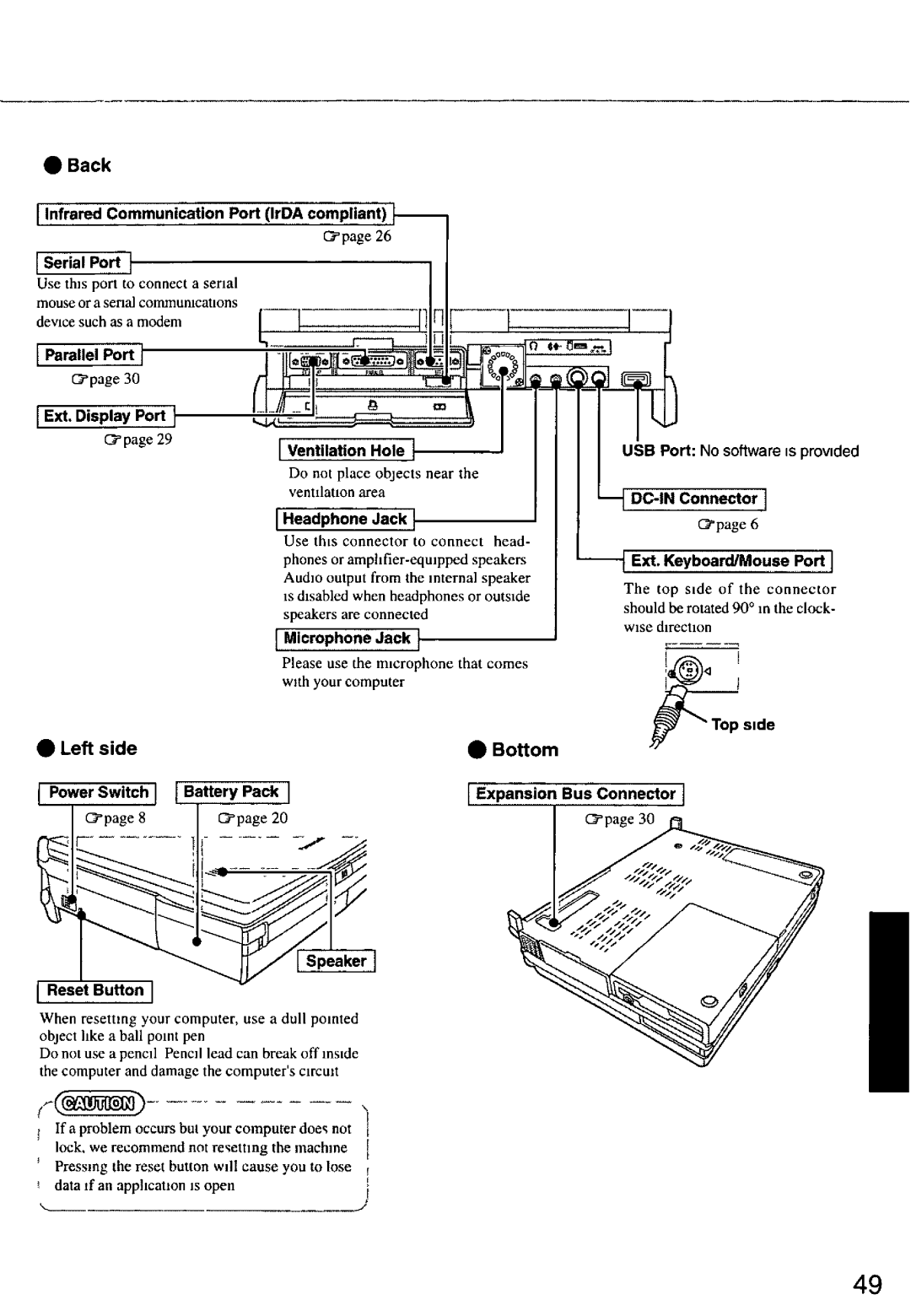 Panasonic CF63 manual 