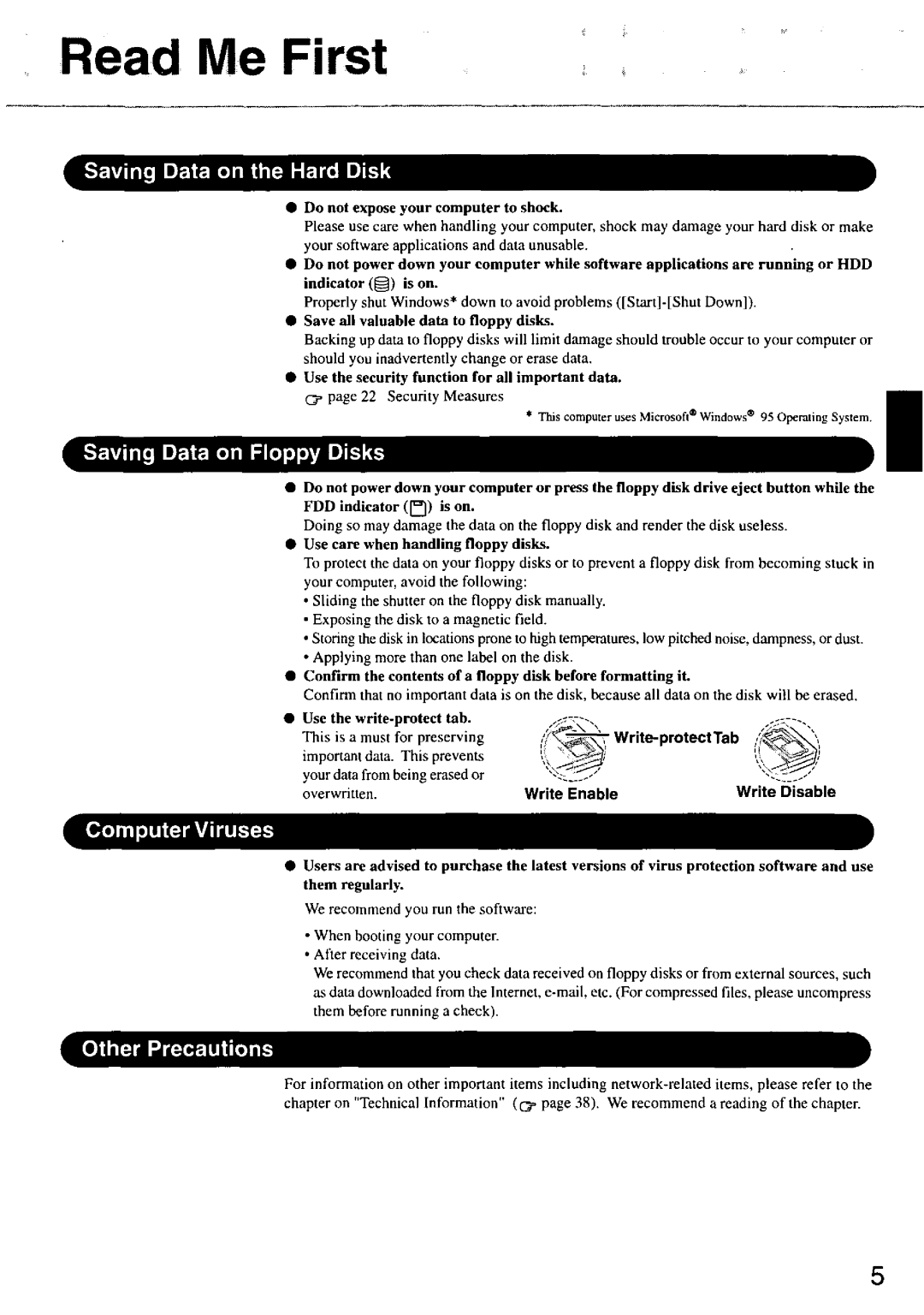 Panasonic CF63 manual 