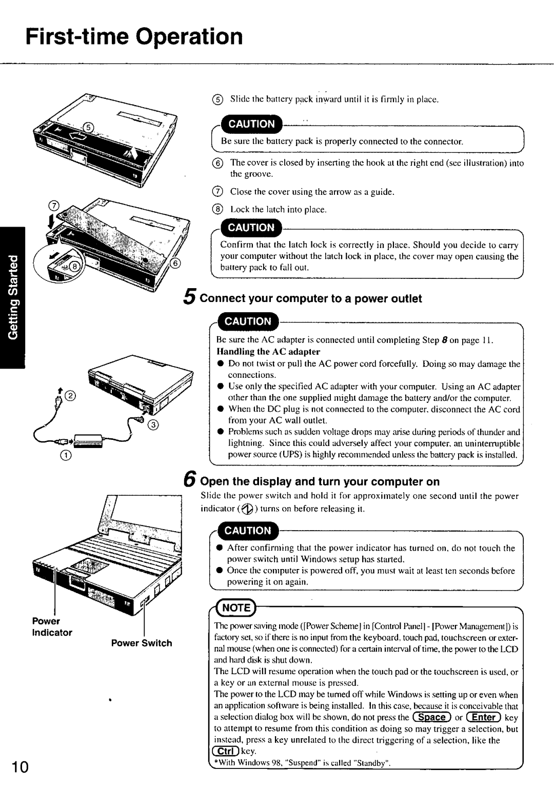 Panasonic CFM34 manual 