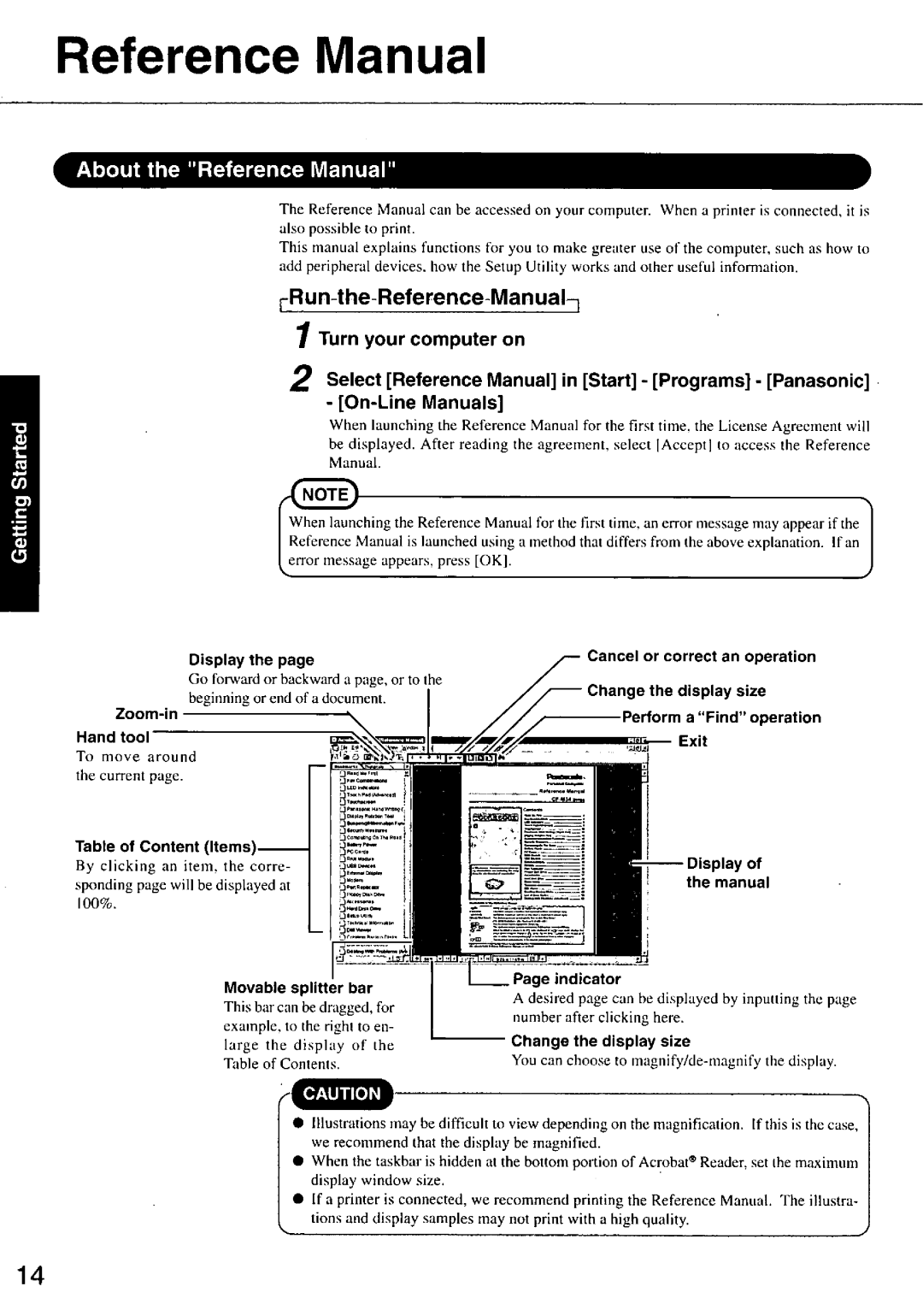 Panasonic CFM34 manual 