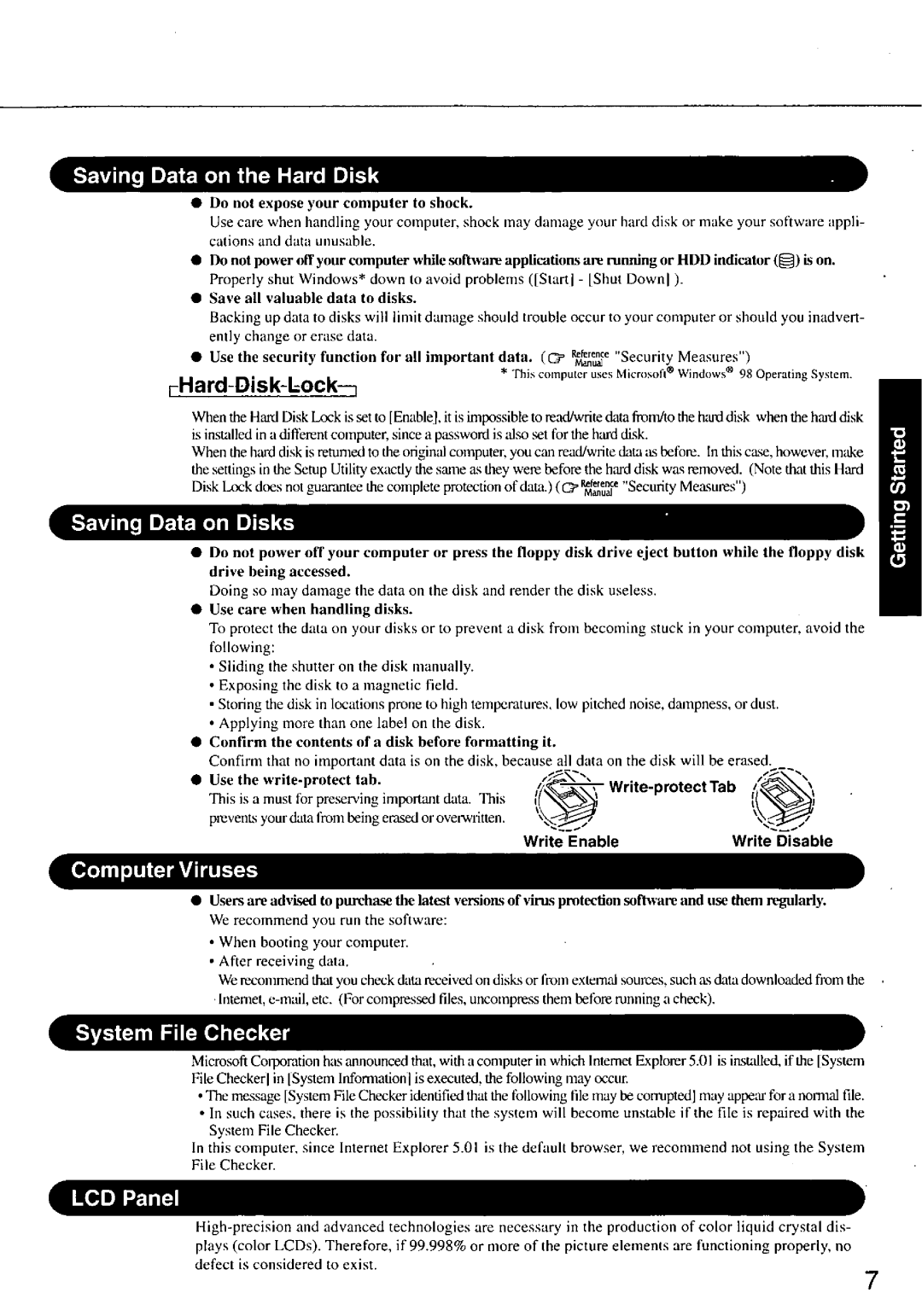 Panasonic CFM34 manual 