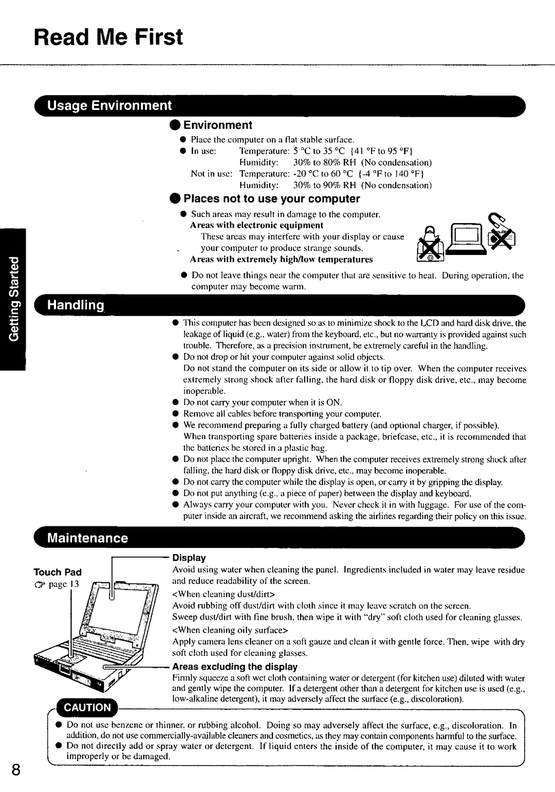 Panasonic CFM34 manual 