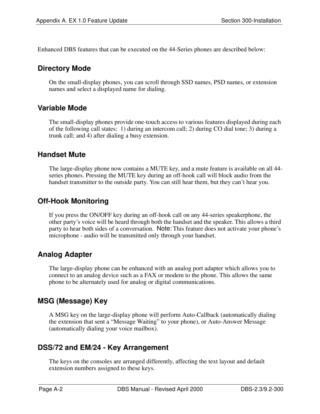 Panasonic CPC-EX manual Directory Mode 