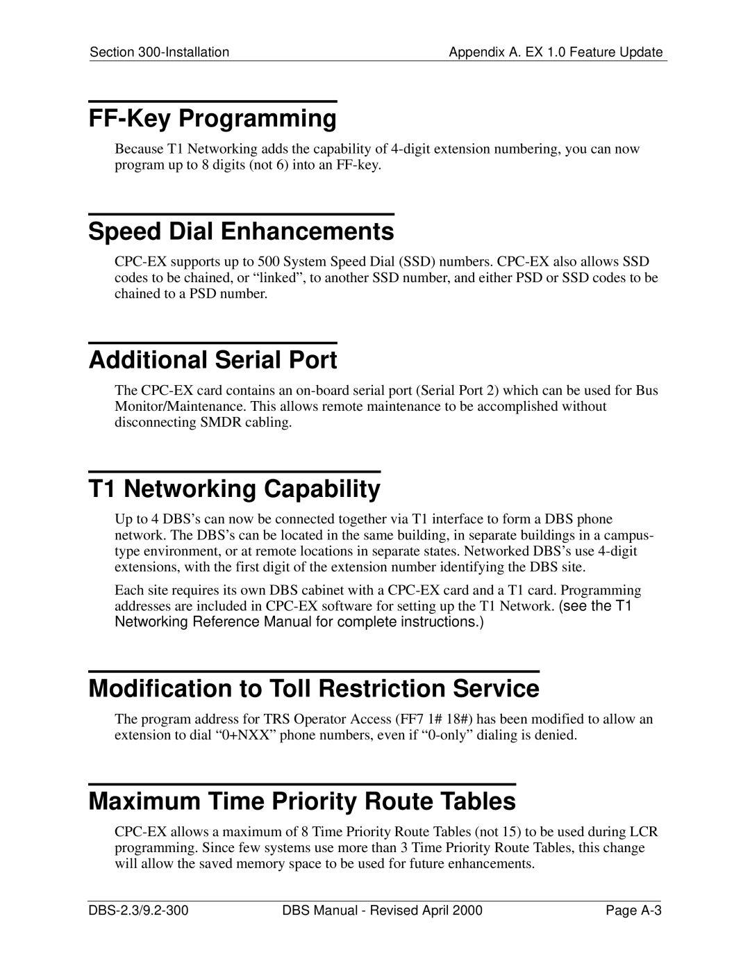 Panasonic CPC-EX manual FF-Key Programming 