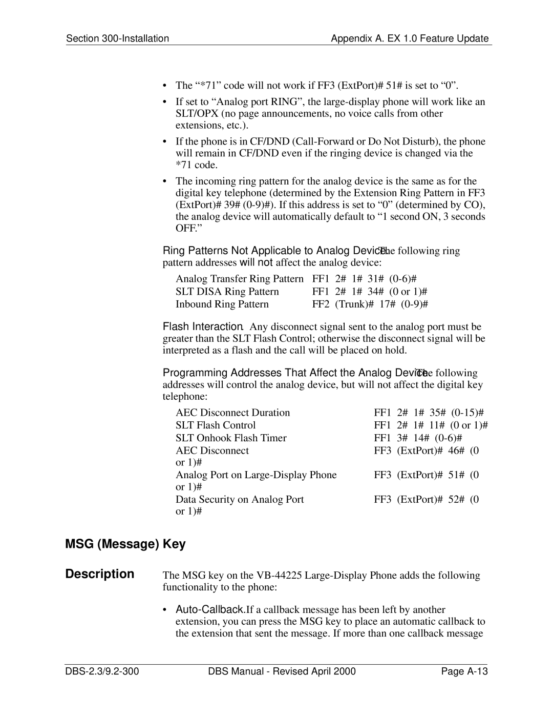 Panasonic CPC-EX manual FF1, FF2 