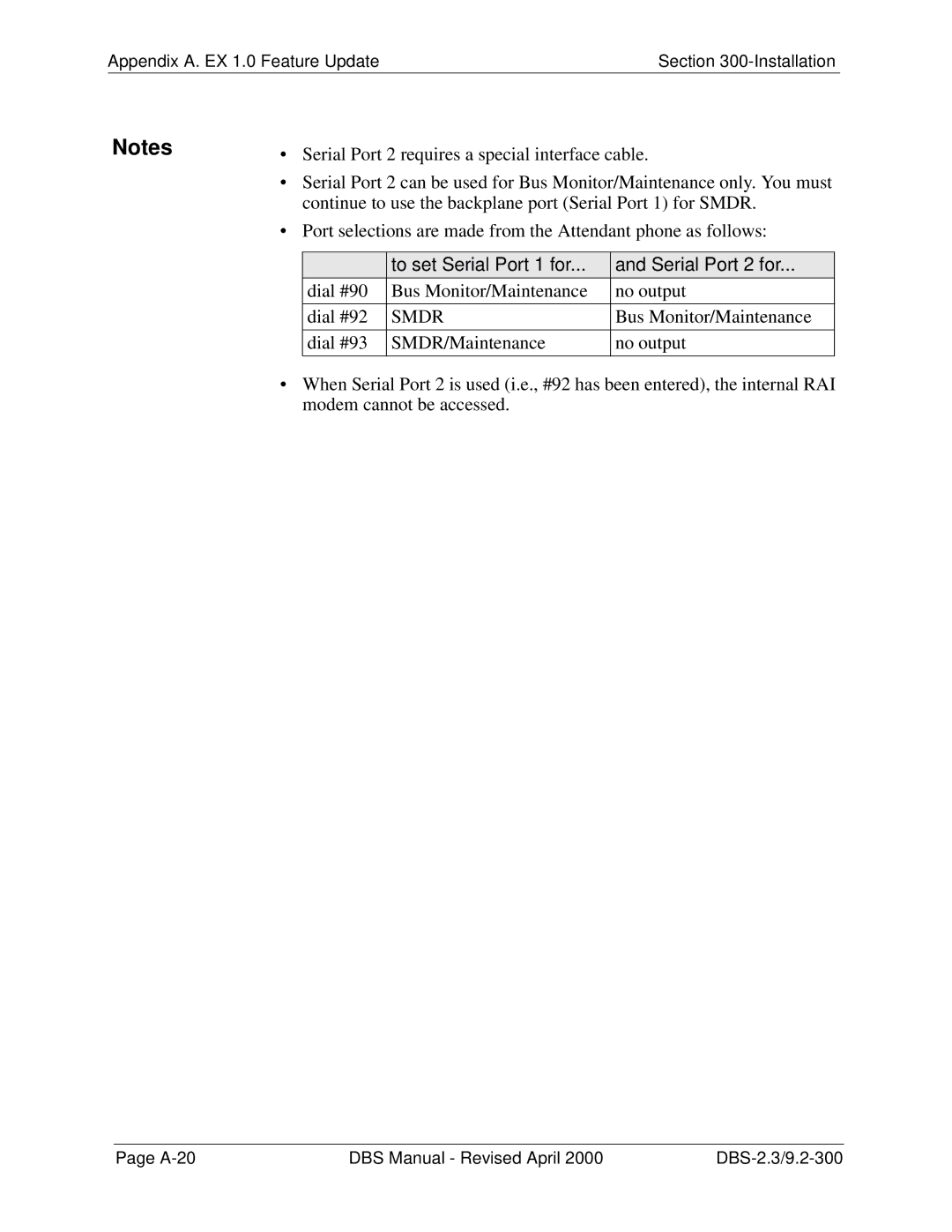 Panasonic CPC-EX manual To set Serial Port 1 for Serial Port 2 for 