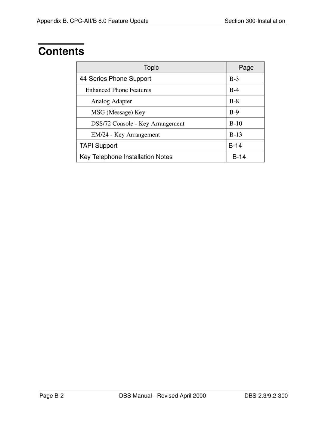 Panasonic CPC-EX manual Contents 