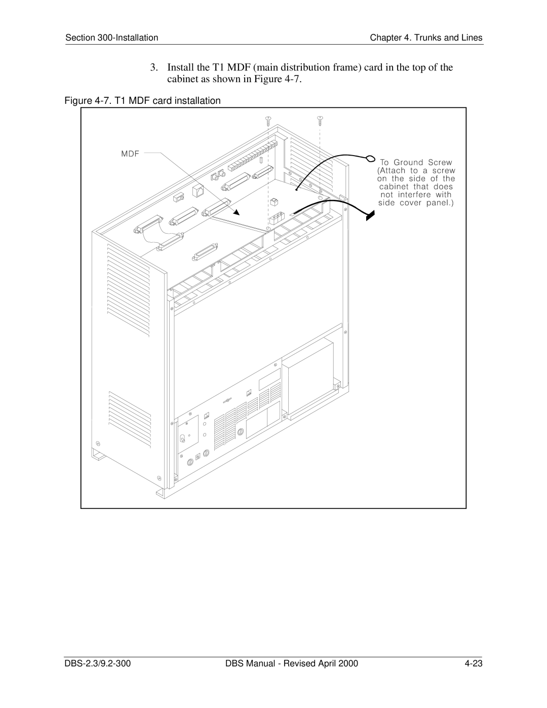 Panasonic CPC-EX manual T1 MDF card installation 