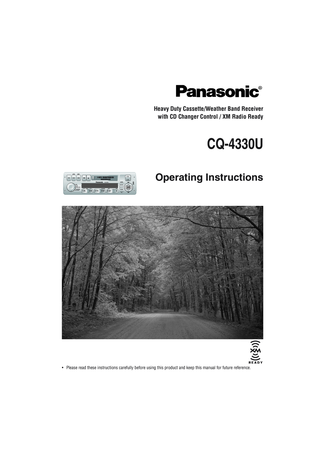 Panasonic CQ-4330U manual Operating Instructions, 1 MTL, 2 NR 3 TPS, 4 REP, 5 SKP, Apm Disp Clk Pwr Band Mode, Loud, Mute 