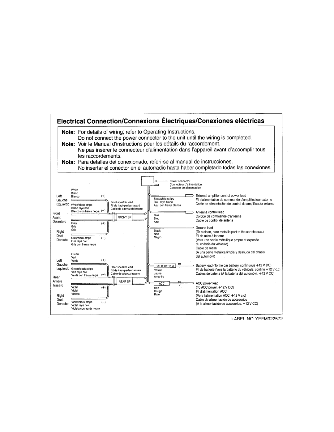 Panasonic CQ-C1301U operating instructions 