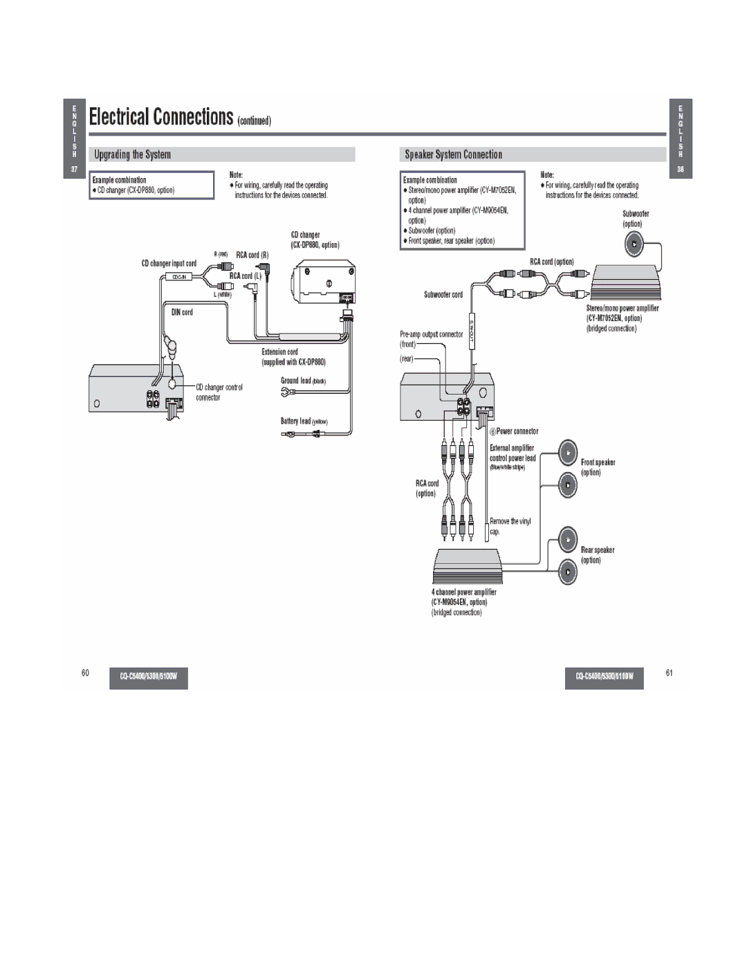 Panasonic CQ-C5400, CQ-C5300W, CQ-C5100W manual 