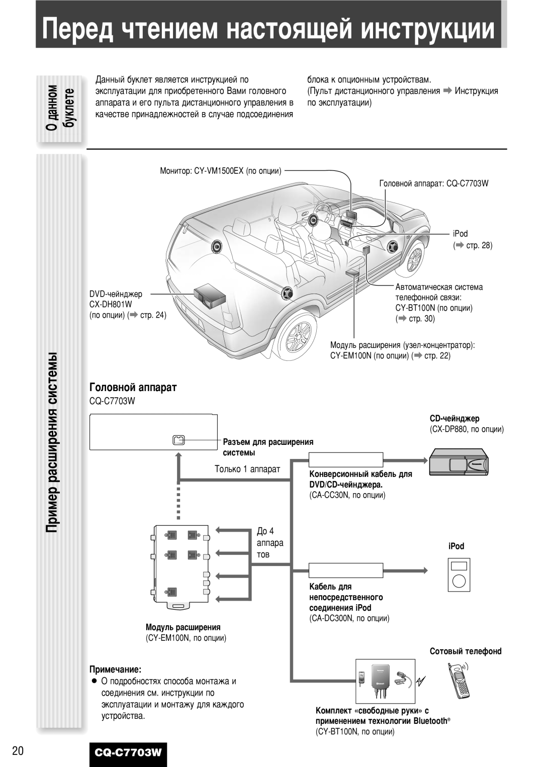 Panasonic CQ-C7703W manual ·Ûíîâúâ 