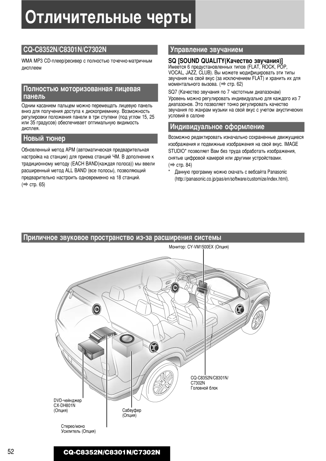 Panasonic CQ-C8352N, CQ-C8301N, CQ-C7302N operating instructions Éúîë˜Ëúâî¸Ì˚Â ˜Âú˚ 