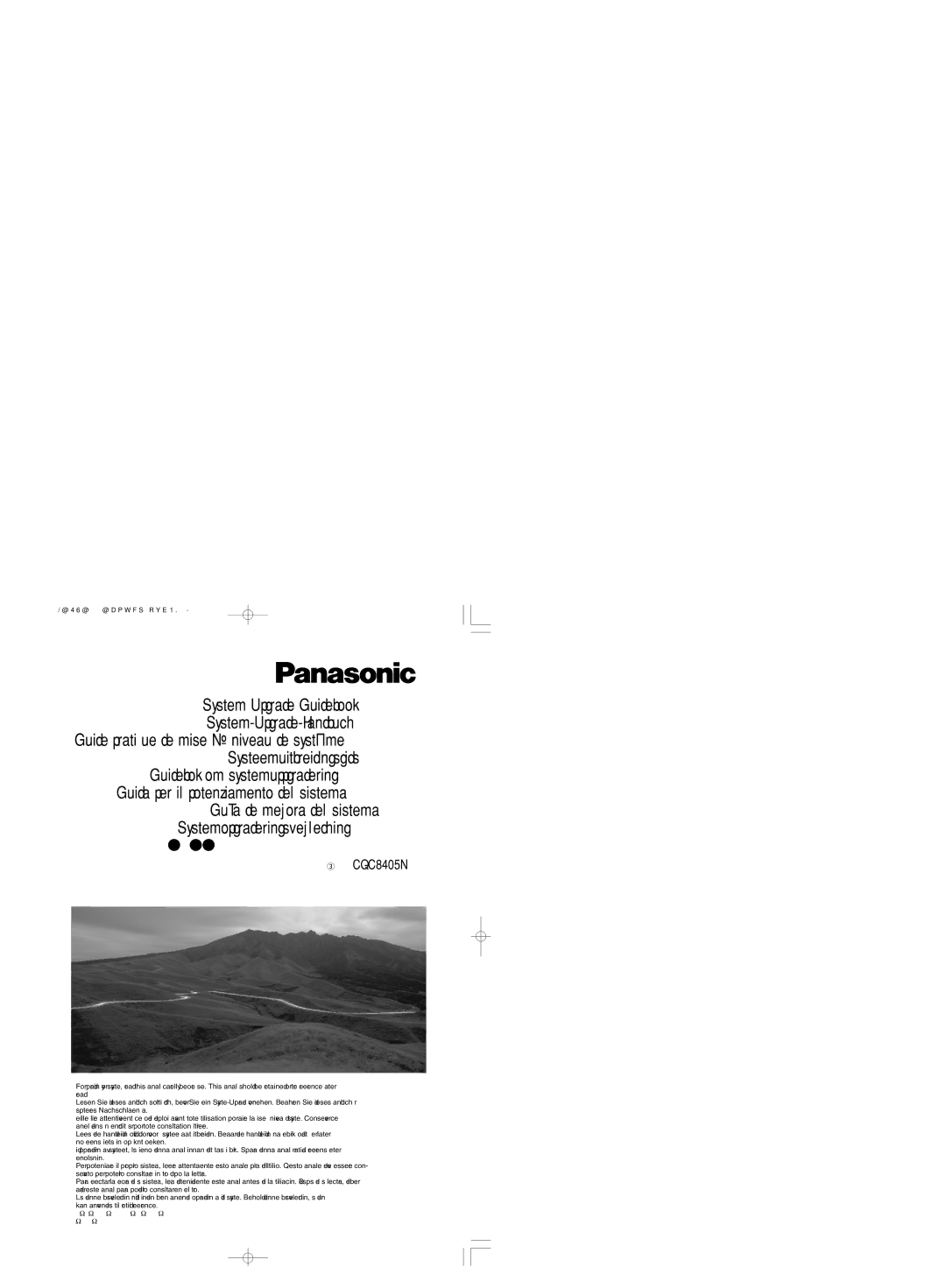 Panasonic operating instructions Model CQ-C8405N 