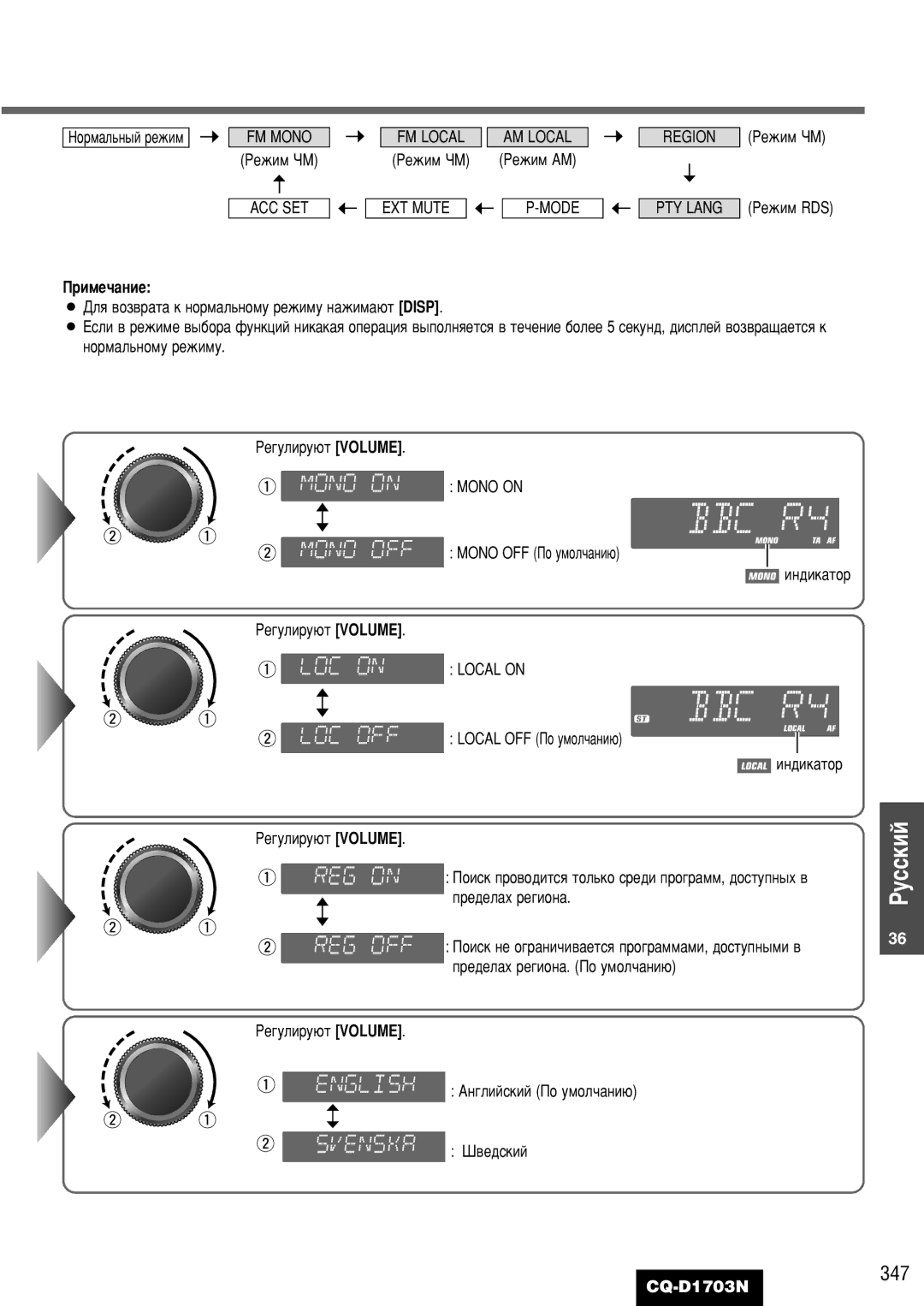 Panasonic CQ-D1703N manual 347 