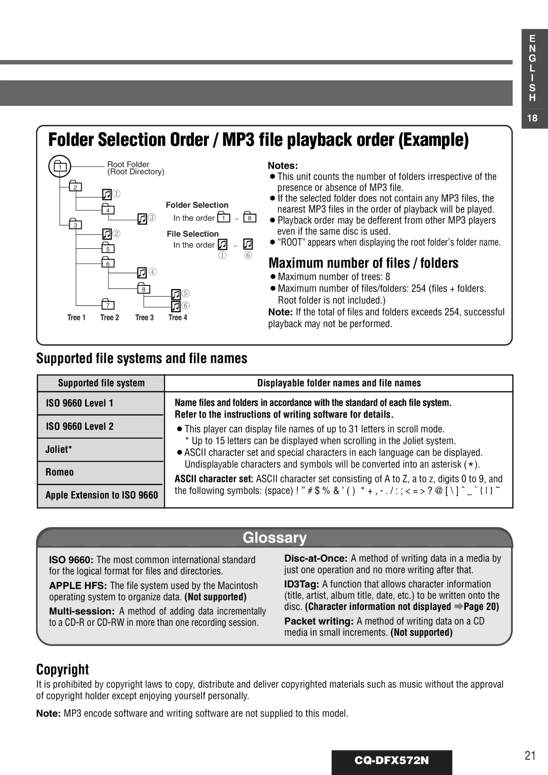 Panasonic operating instructions CQ-DFX572N21, Refer to the instructions of writing software for details, Joliet, Romeo 