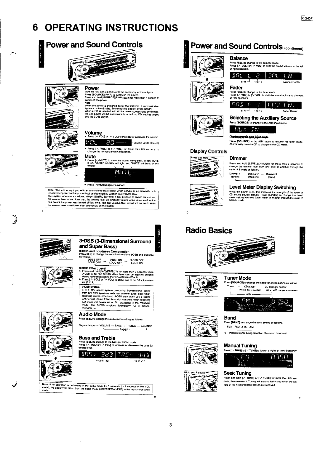 Panasonic CQ-DFX777EW manual 