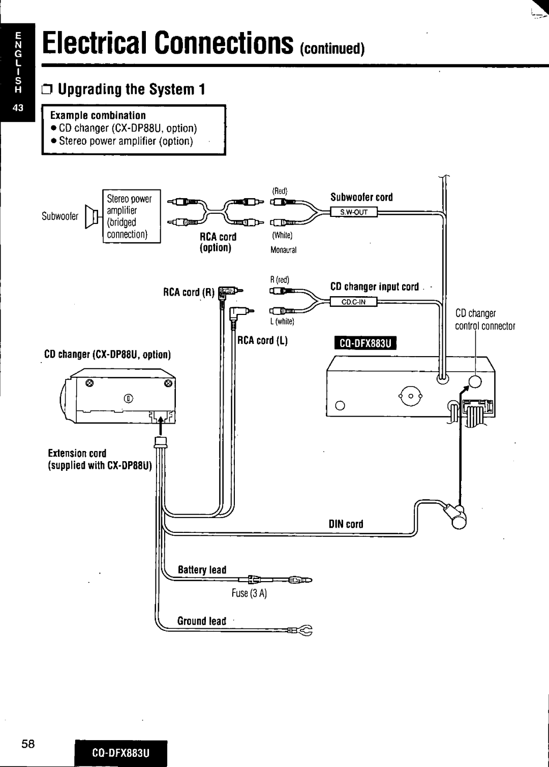 Panasonic CQ-DFX883U manual 