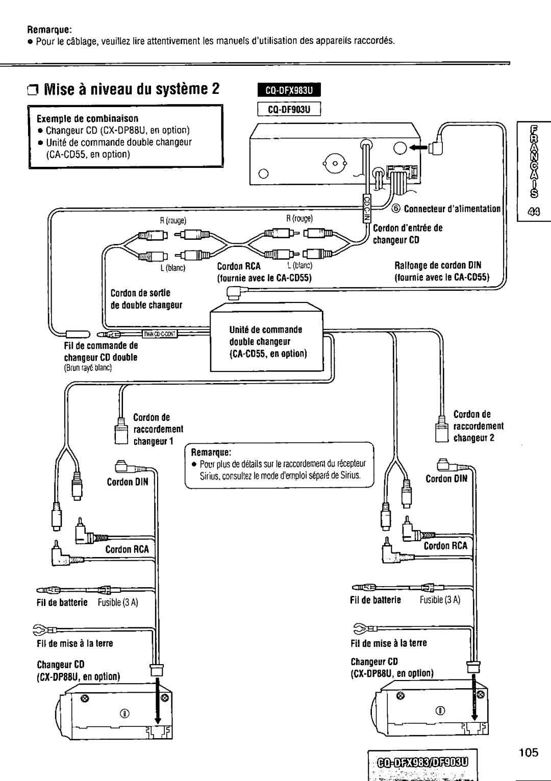 Panasonic CQ-DFX983U manual 