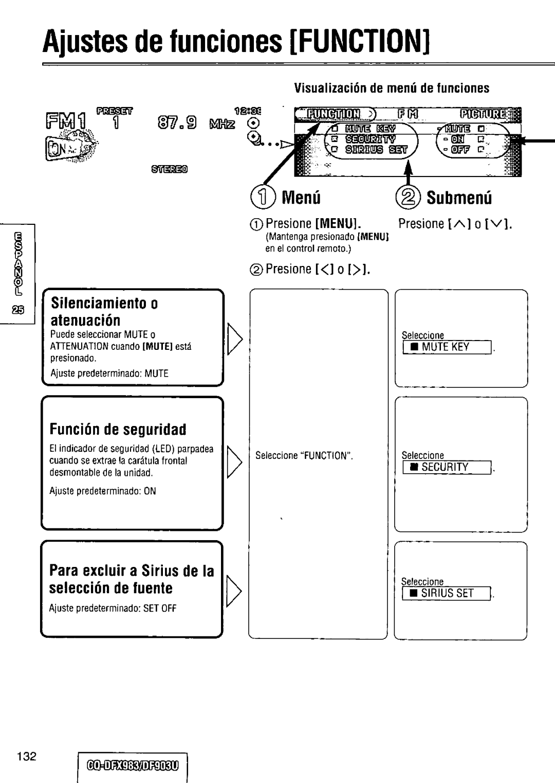 Panasonic CQ-DFX983U manual 