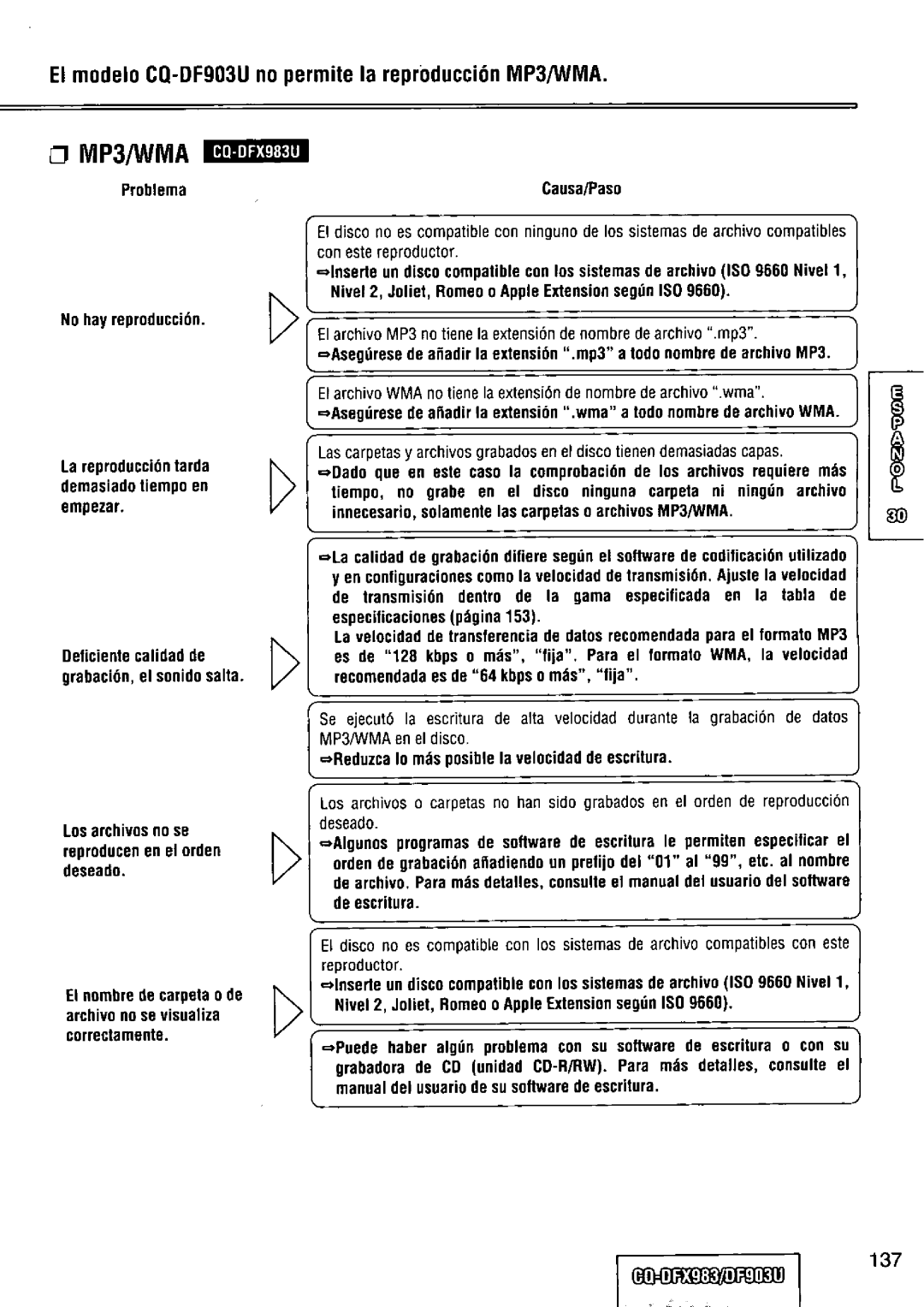 Panasonic CQ-DFX983U manual 