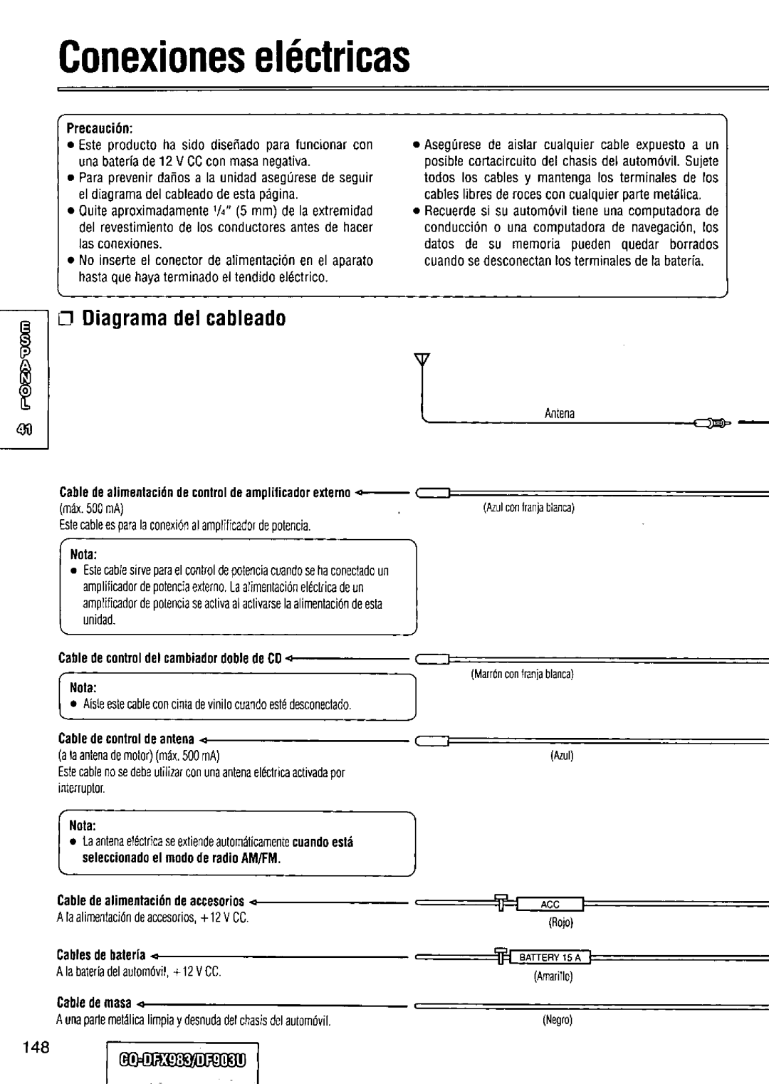 Panasonic CQ-DFX983U manual 