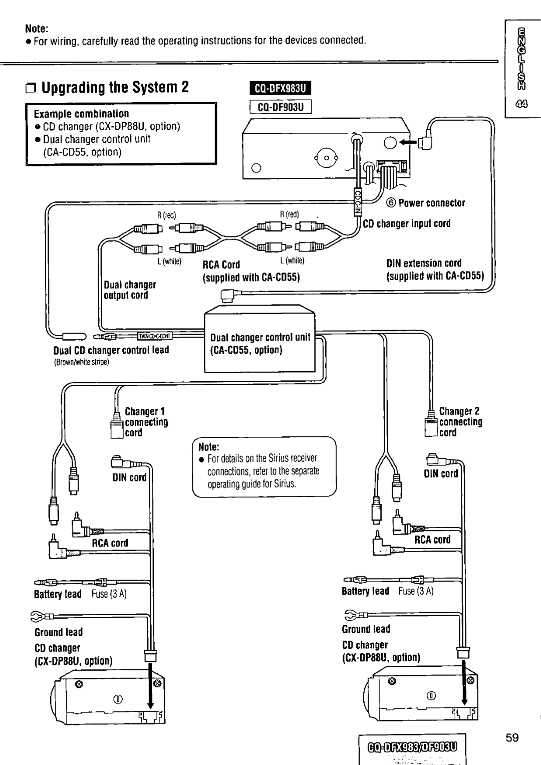 Panasonic CQ-DFX983U manual 