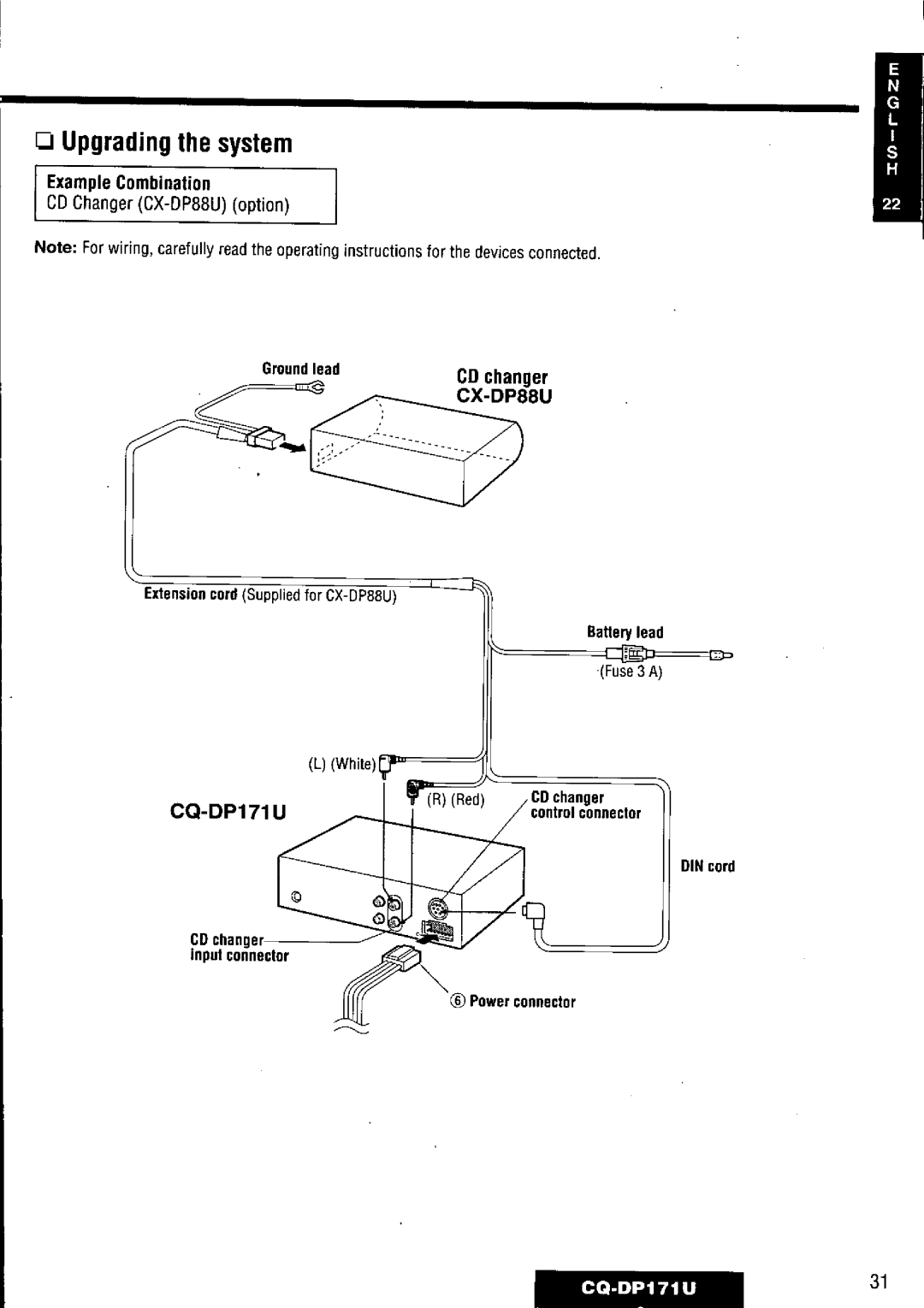 Panasonic CQ-DP171U manual 