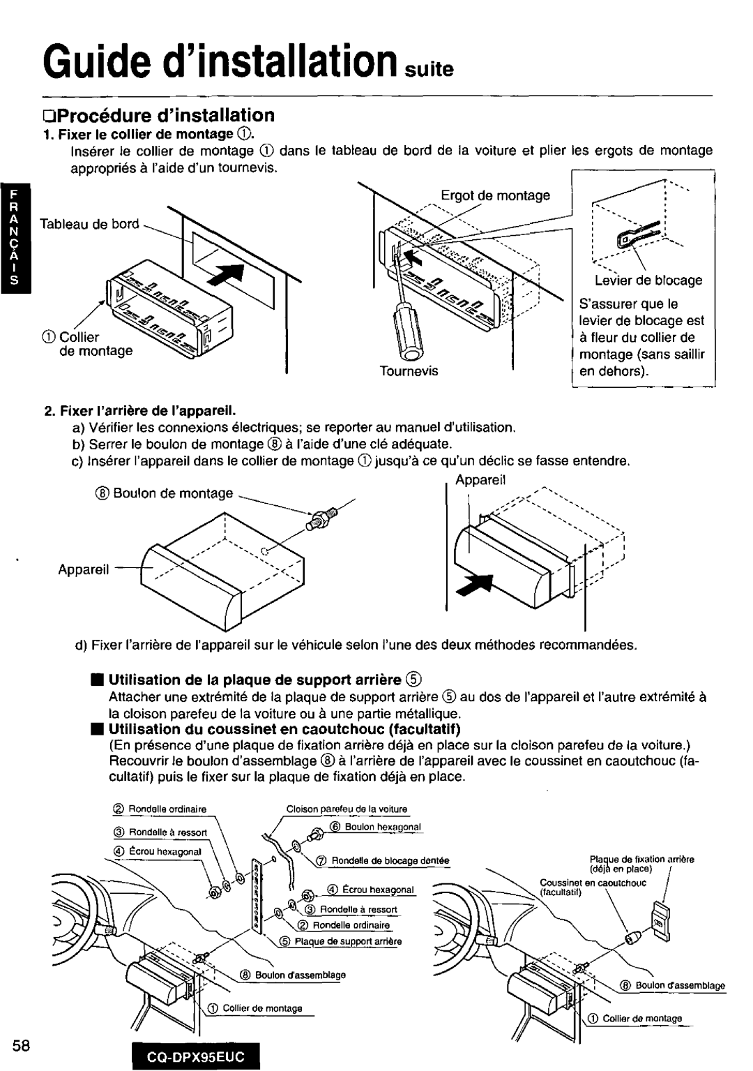 Panasonic CQ-DPX95EUC manual 