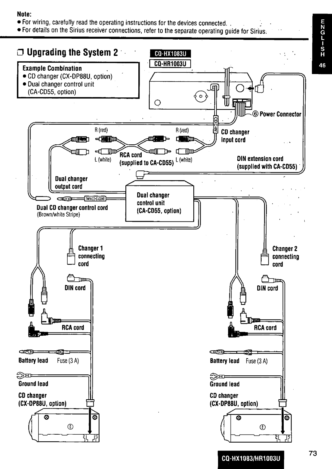 Panasonic CQ-HR1003U manual 