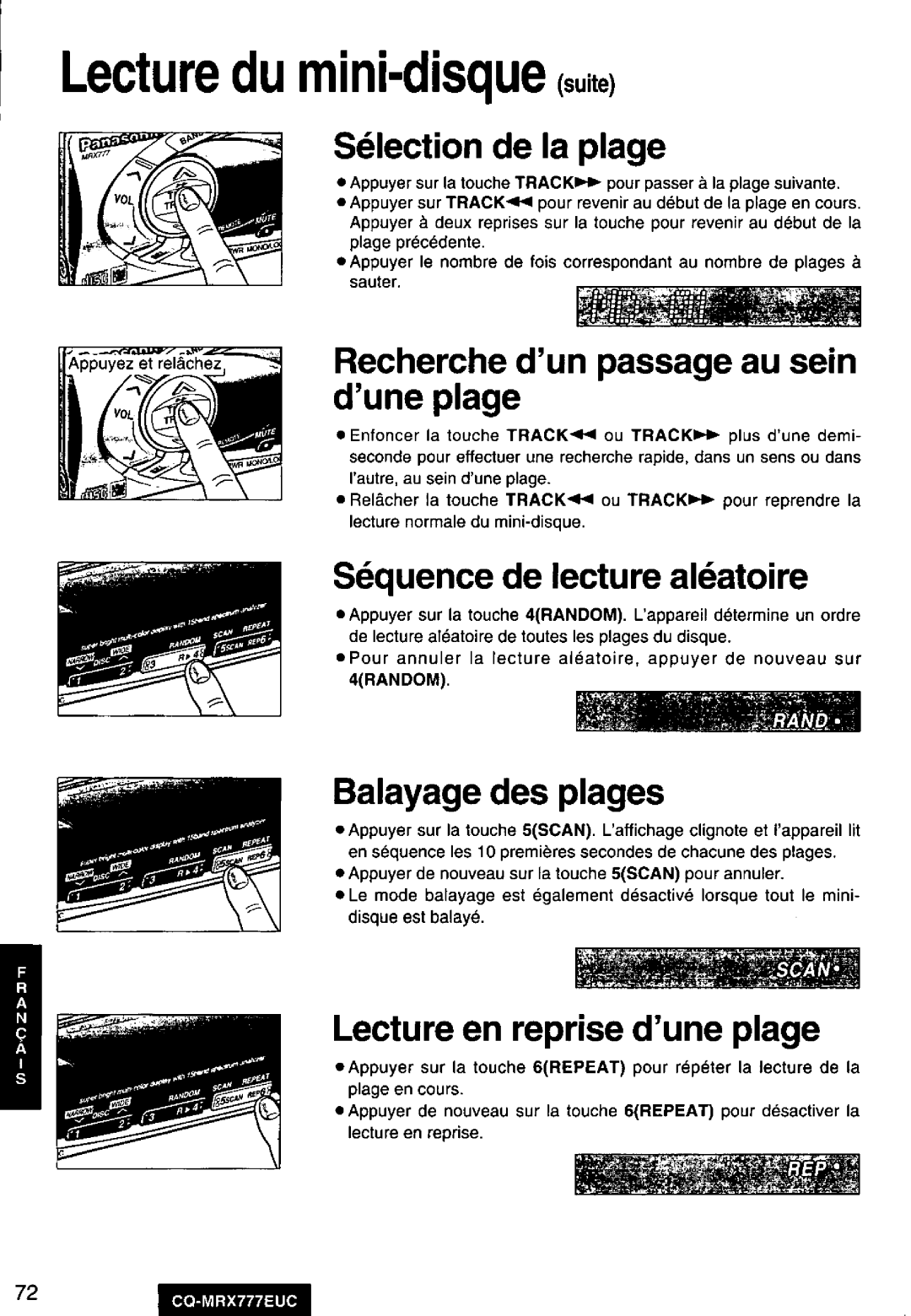 Panasonic CQ-MRX777EUC manual 