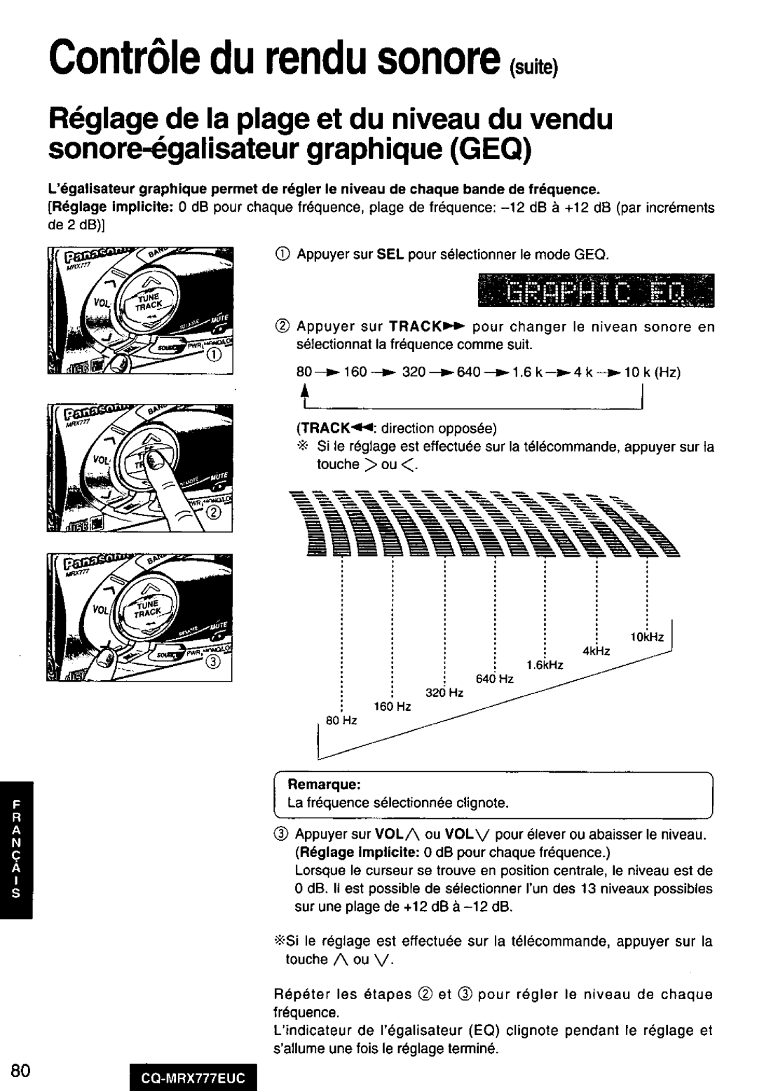 Panasonic CQ-MRX777EUC manual 