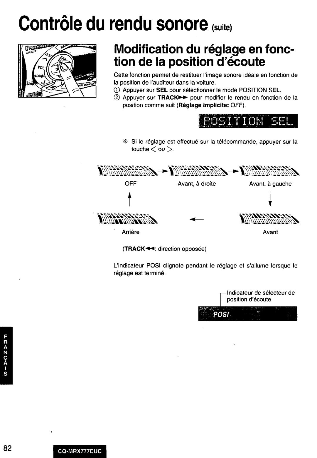 Panasonic CQ-MRX777EUC manual 